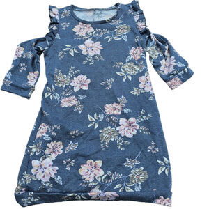 Alya Dress Womens Cold Shoulder Floral Ruffle Sleeve Size Small(520)